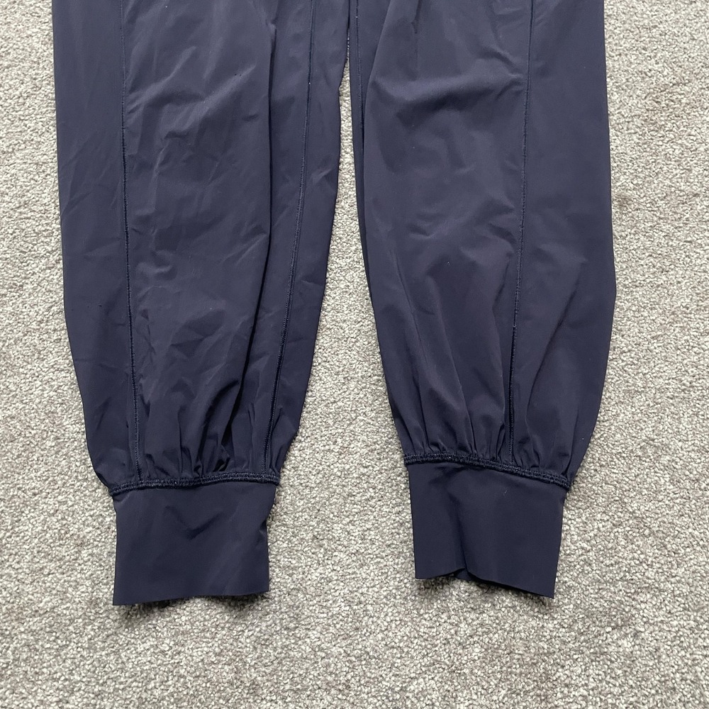 Lululemon Joggers Womens 8 Navy Sun Setter Tapered Cuffed Athletic Pants Yoga - Picture 2 of 10